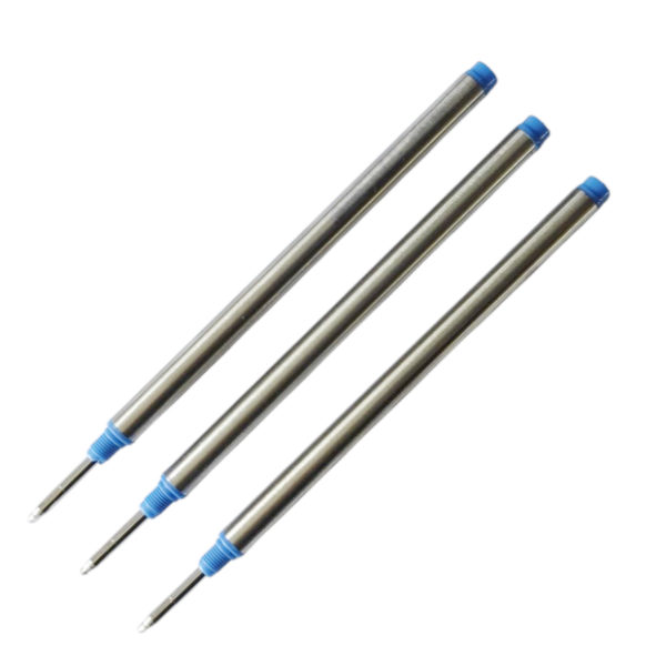 3er-Pack Blaue Rollerball-Minen für Montblanc
