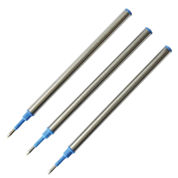 3er-Pack Blaue Rollerball-Nachfüllminen für Stipula Rollerball-Stifte