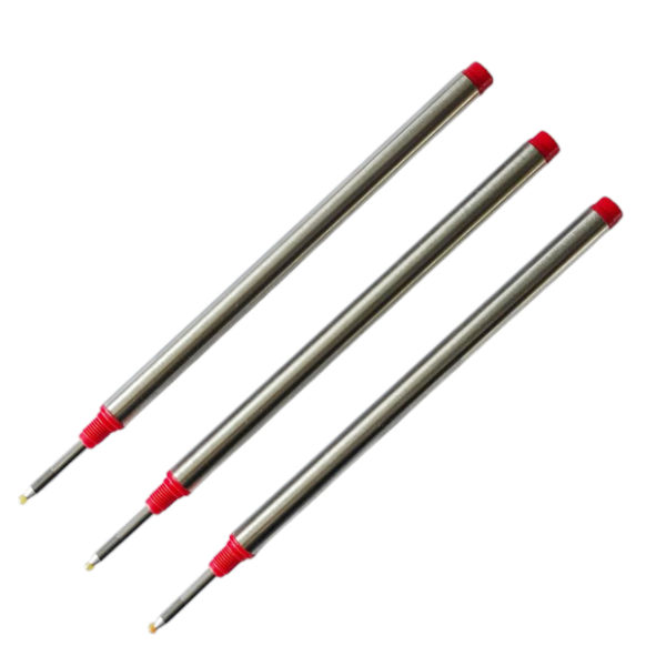 3er-Pack Rote Rollerball-Minen für MontBlanc Generation Rollerball-Stifte