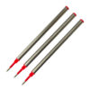 3er-Pack Rote Rollerball-Nachfüllminen für Delta Rollerball-Stifte
