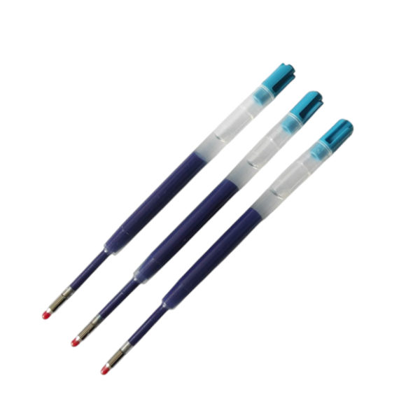 Packung mit 3 Blauen Gel-Nachfüllpatronen für Stipula Kugelschreiber