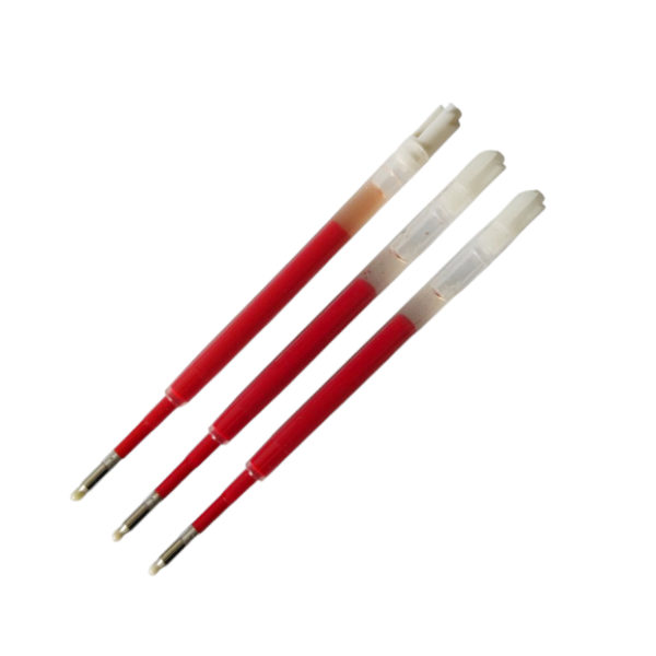 Packung mit 3 Roten Gel-Nachfüllpatronen für Acme Studio X Pen Kugelschreiber