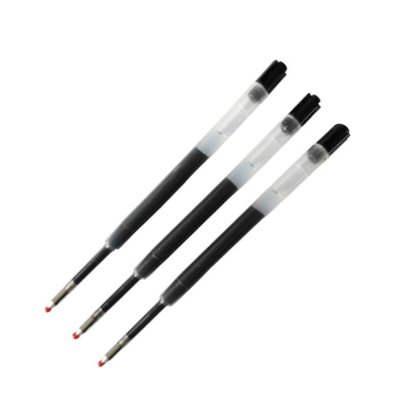 Packung mit 3 Schwarzen Gel-Nachfüllpatronen für Diplomat EasyFlow Kugelschreiber
