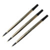 Packung mit 3 Schwarzen Rollerball-Minen für Parker Sonnet Rollerball-Stifte