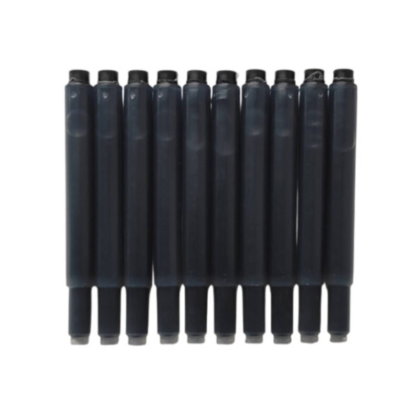10er-Pack schwarze Deluxe Tintenpatronen für Acme Studio-Füllfederhalter